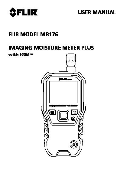 mr176 imaging moisture meter|flir mr176 user guide.